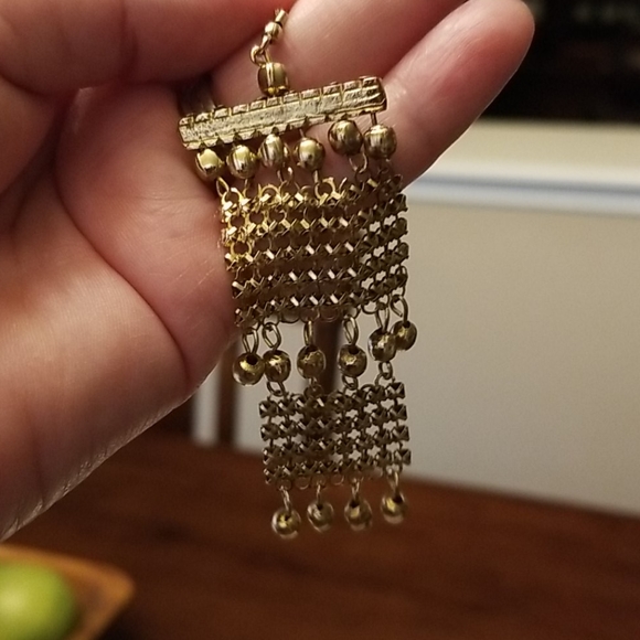 Statement Mesh Earrings - Picture 3 of 4